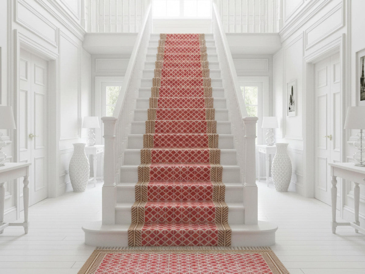 Traploper Custom Size Stairs Runner Rug Stair Carpet, treppenteppich Cotton Rug for Bedside, Entryway, Kitchen, Hallway