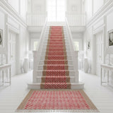 Traploper Custom Size Stairs Runner Rug Stair Carpet, treppenteppich Cotton Rug for Bedside, Entryway, Kitchen, Hallway