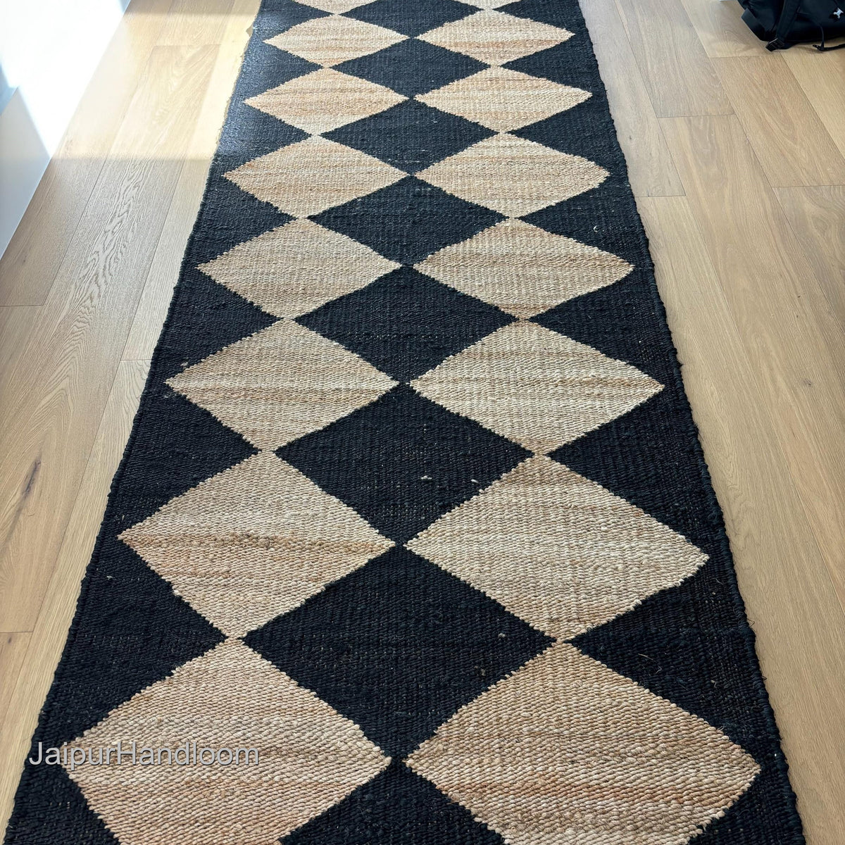 Beige Jute Braided Stair Runnerfor Living Room – 5 x 7 handmade by LoomifyHome