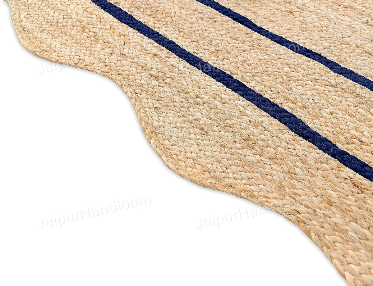 Beige Jute Braided Runner Rugfor Living Room – 72 x 108 handmade by LoomifyHome