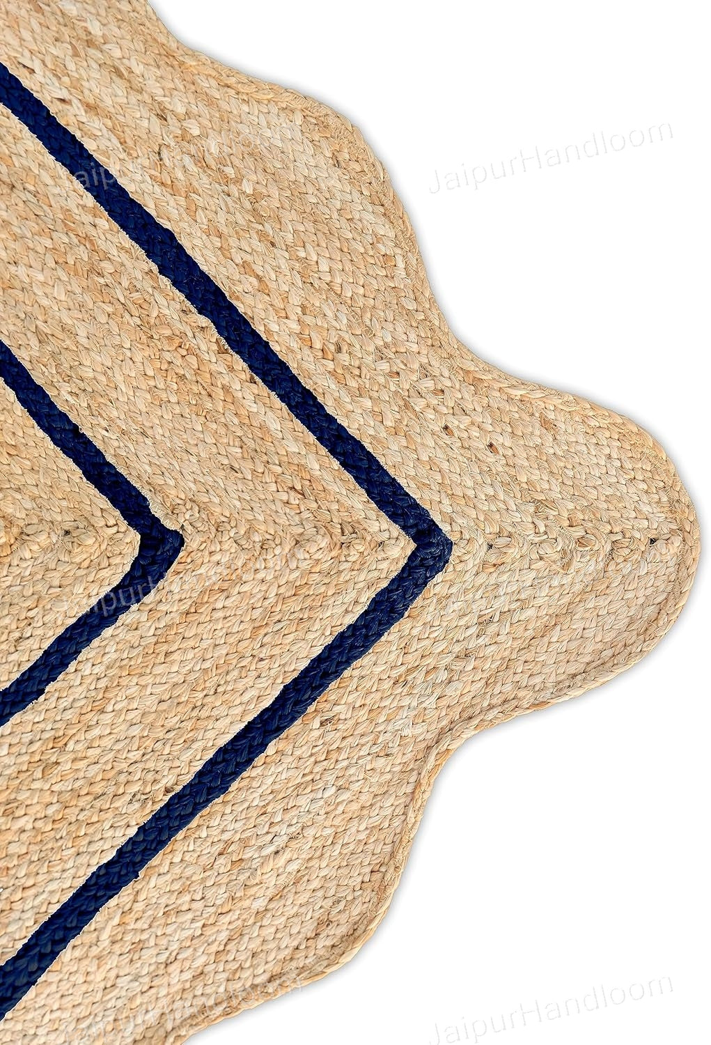 Beige Jute Braided Runner Rugfor Living Room – 72 x 108 handmade by LoomifyHome