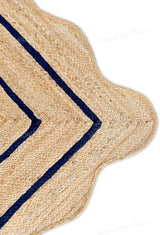 Beige Jute Braided Runner Rugfor Living Room – 72 x 108 handmade by LoomifyHome
