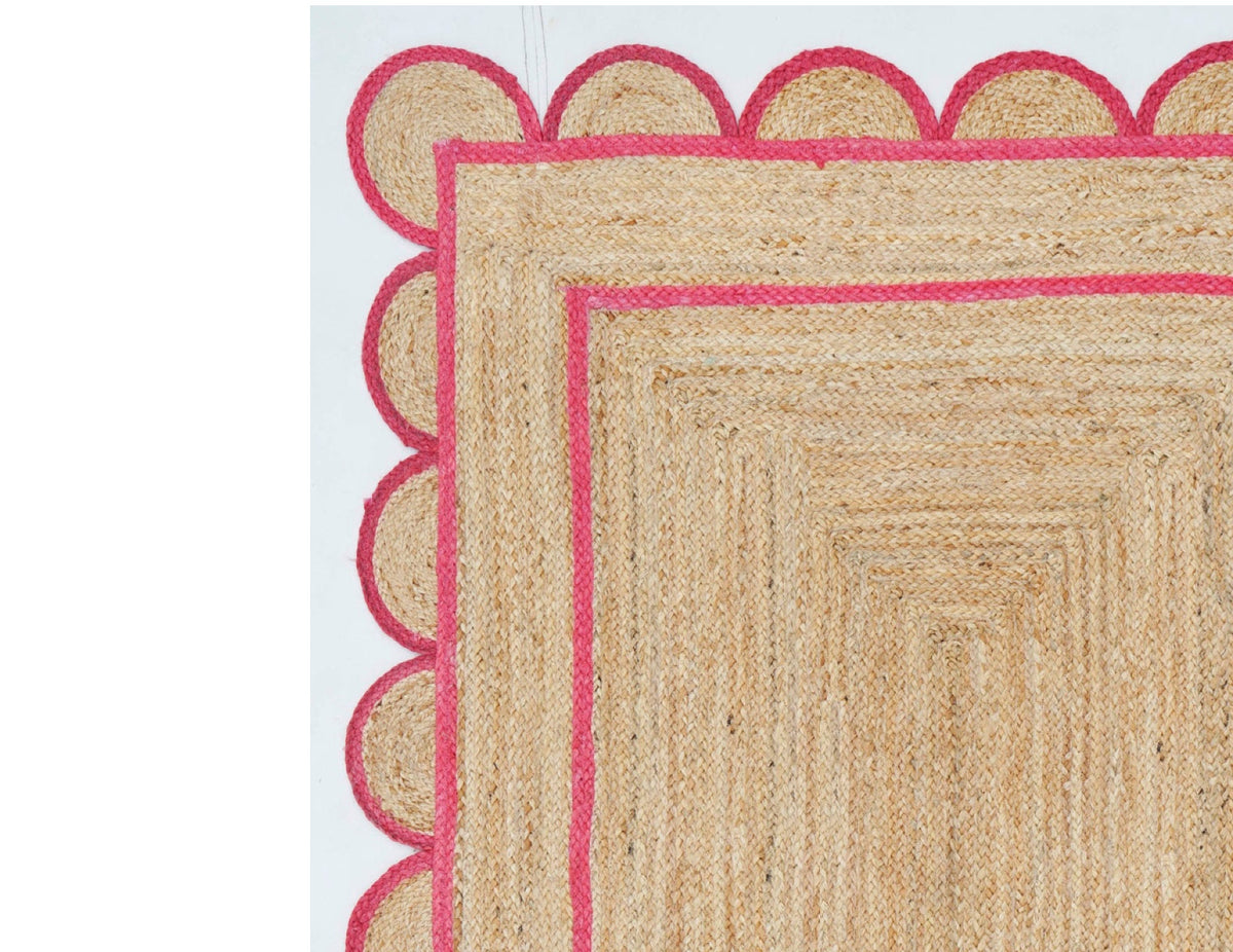 Beige Jute Braided Runner Rugfor Living Room – 60 x 84 handmade by LoomifyHome
