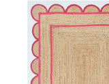 Beige Jute Braided Runner Rugfor Living Room – 60 x 84 handmade by LoomifyHome