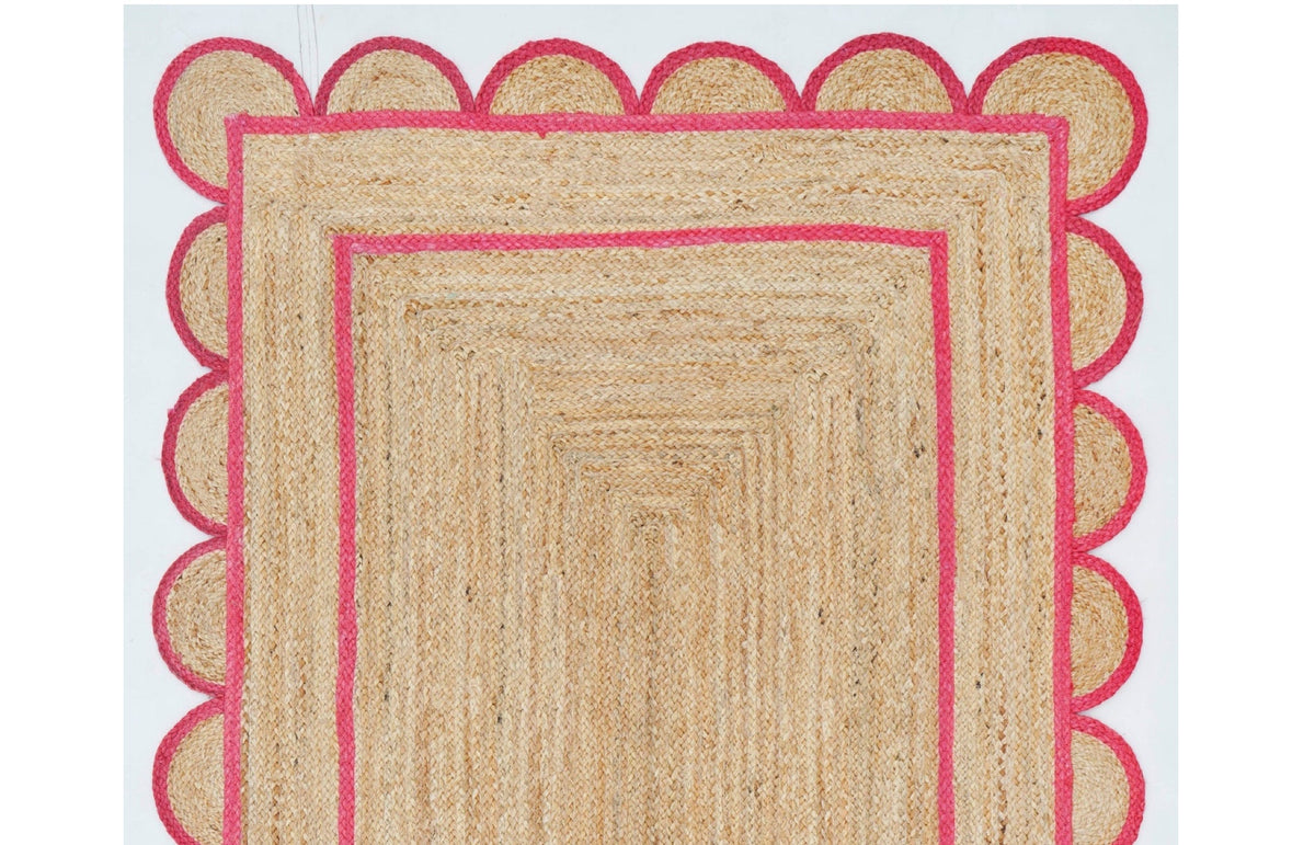 Beige Jute Braided Runner Rugfor Living Room – 60 x 84 handmade by LoomifyHome