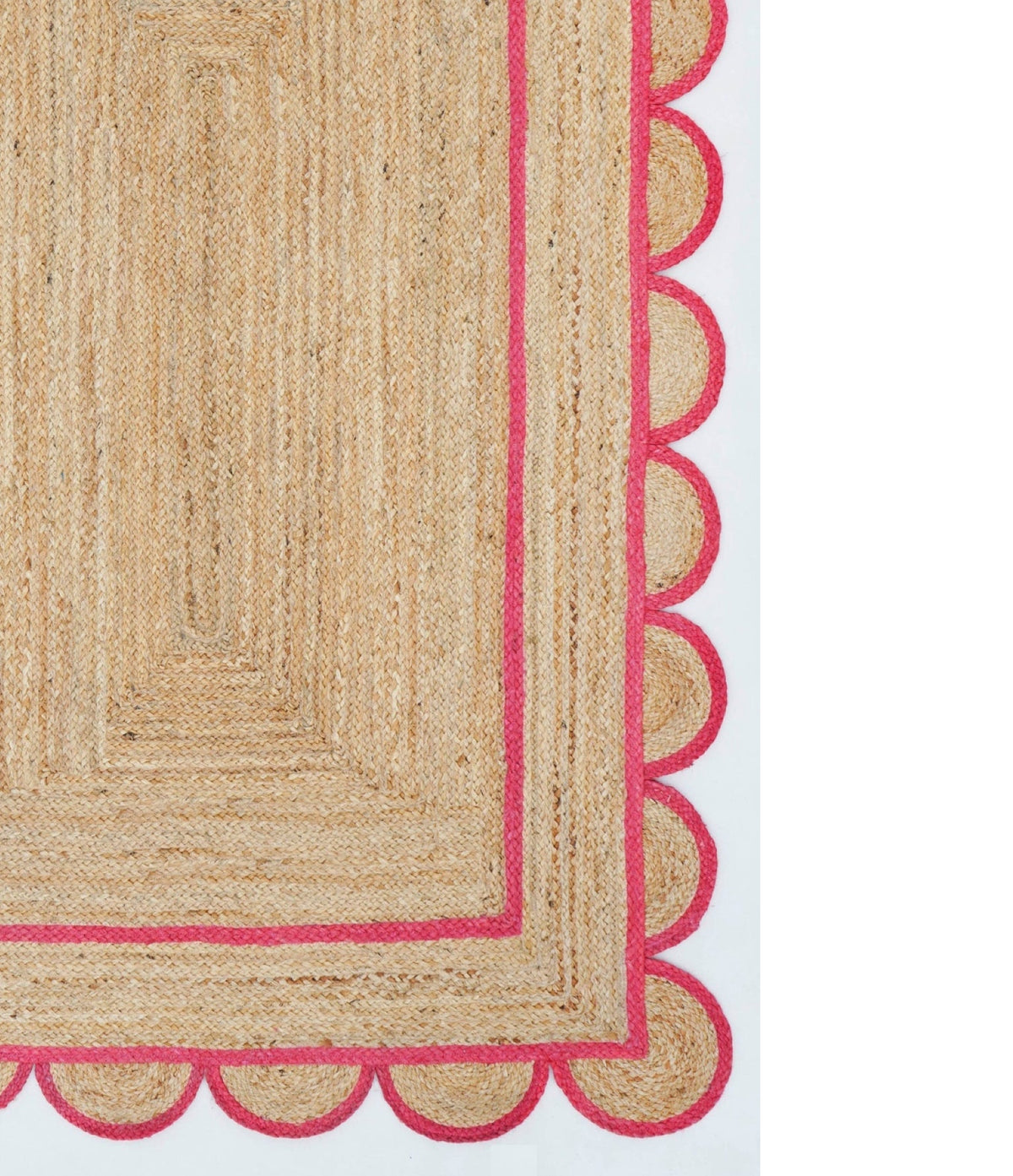 Beige Jute Braided Runner Rugfor Living Room – 60 x 84 handmade by LoomifyHome