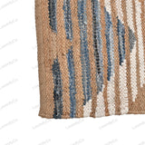 Denim jute Runner Rug - Hemp Jute Rug Handloom Rug
