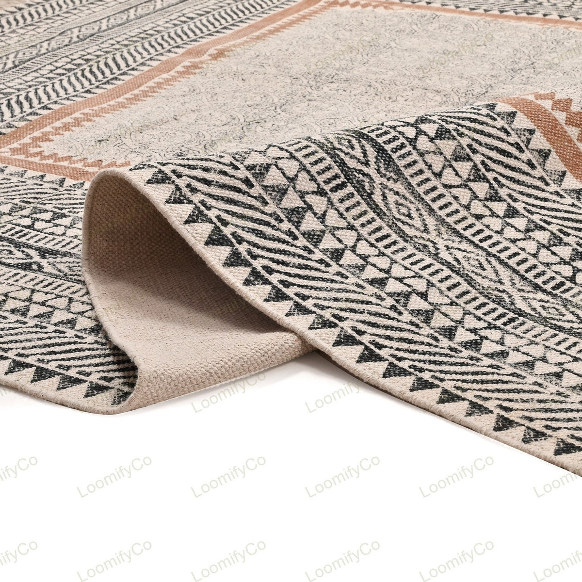 Washable Rugs, Extra Large Rug for Living Room/Bedroom/Dining Room, Washable Cotton Rug, Machine Washable Rug, Woven Kitchen
