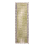 Boho Green Traploper Cotton Stair Runner Washable Stairs Cotton Carpet Runner for Stairs Hallway Runner Rug Custom Stair