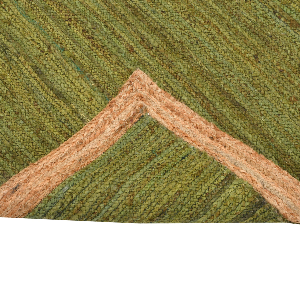 White Beige Jute Braided Runner Rugfor Living Room – 60 x 96 handmade by LoomifyHome