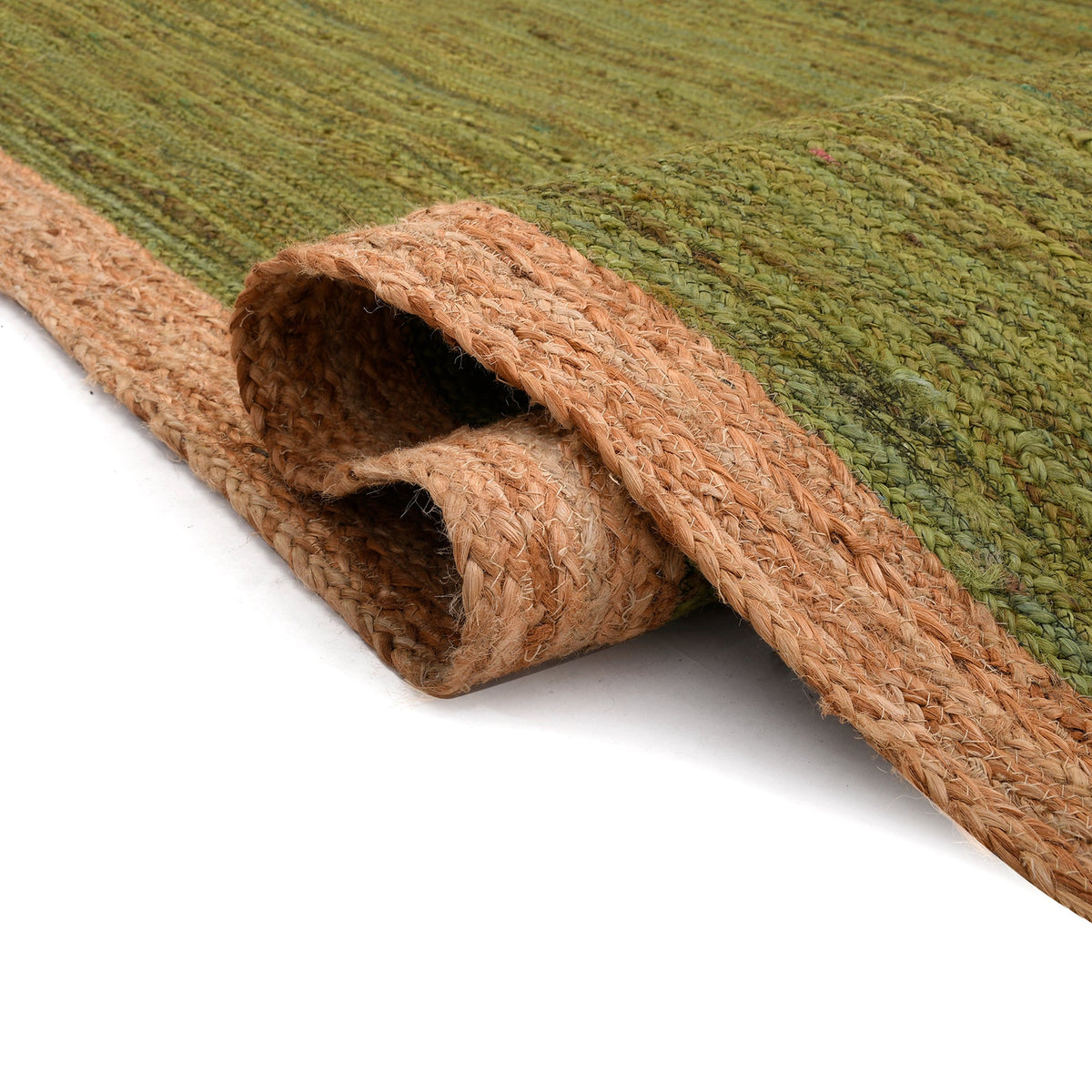 White Beige Jute Braided Runner Rugfor Living Room – 60 x 96 handmade by LoomifyHome