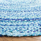 Beige Blue Jute Braided Round Rugfor Living Room – Artisan Style 10 handmade by LoomifyHome