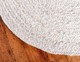 White Blue Jute Braided Area Rugfor Living Room handmade by LoomifyHome