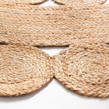White Beige Jute Braided Round Rugfor Living Room – Rustic handmade by LoomifyHome