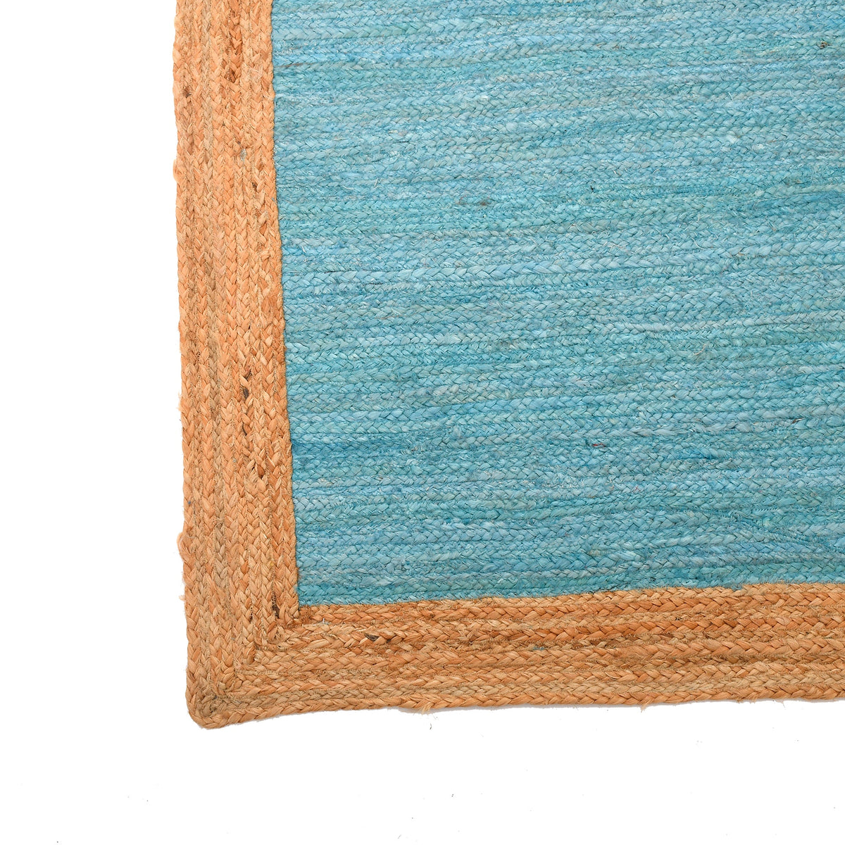 White Beige Jute Braided Runner Rugfor Living Room – 72 x 96 handmade by LoomifyHome