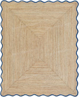 Beige Jute Braided Runner Rugfor Living Room – 108 x 144 handmade by LoomifyHome