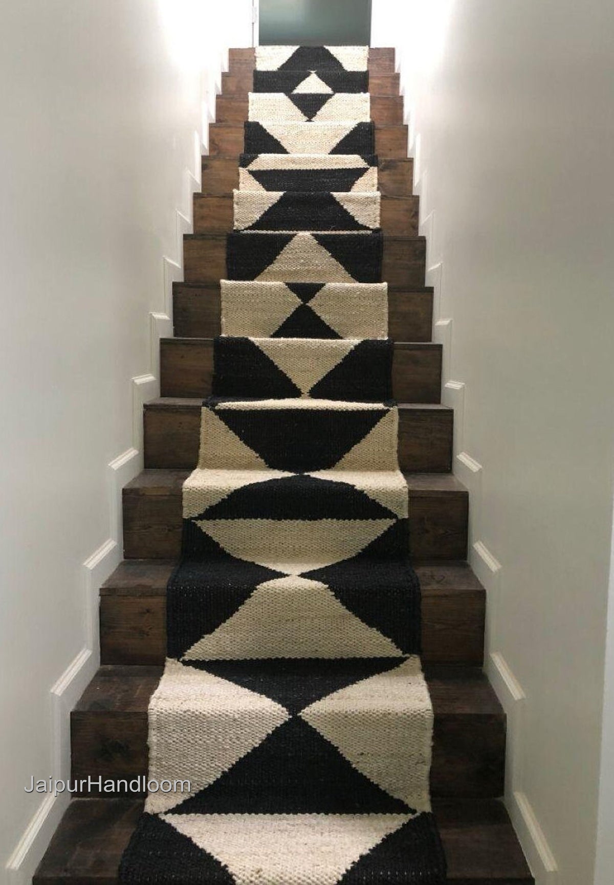 Beige Jute Braided Stair Runnerfor Living Room – 4 x 6 handmade by LoomifyHome