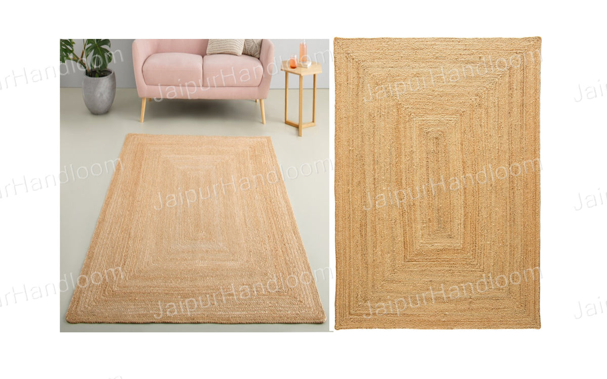 Beige Jute Braided Stair Runnerfor Living Room – Farmhouse handmade by LoomifyHome