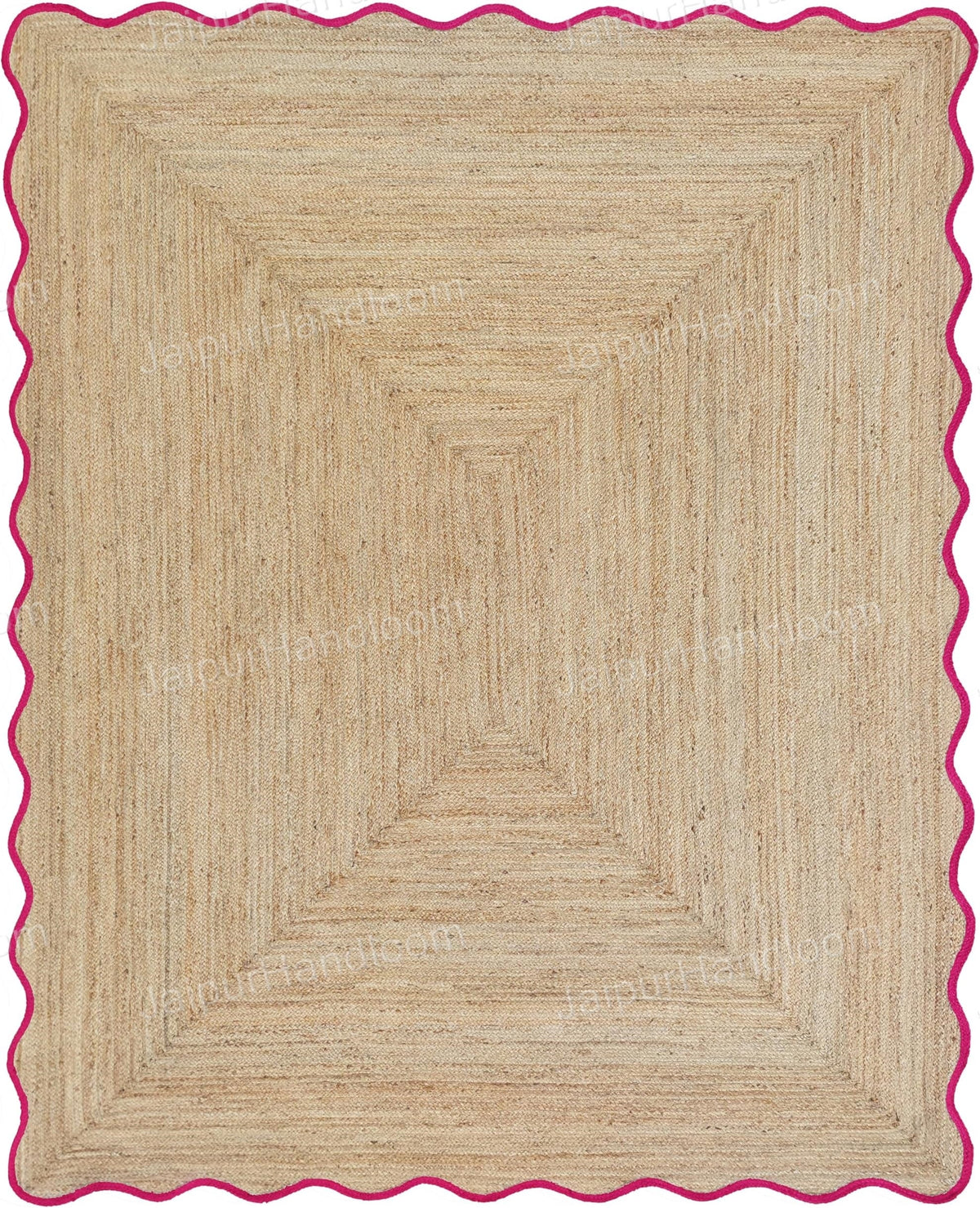 Beige Jute Braided Doormatfor Living Room – 8x10 handmade by LoomifyHome