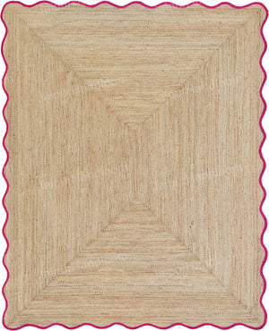 Beige Jute Braided Doormatfor Living Room – 8x10 handmade by LoomifyHome