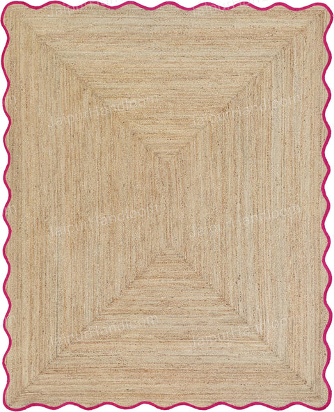 Beige Jute Braided Doormatfor Living Room – 8x10 handmade by LoomifyHome