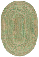 Multicolor Jute Braided Oval Rugfor Living Room – Living Room Ready handmade by LoomifyHome