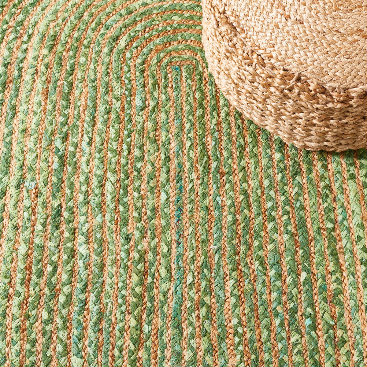 Multicolor Jute Braided Oval Rugfor Living Room – Living Room Ready handmade by LoomifyHome