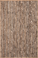 White Beige Jute Braided Runner Rugfor Living Room – 7 x 10 handmade by LoomifyHome