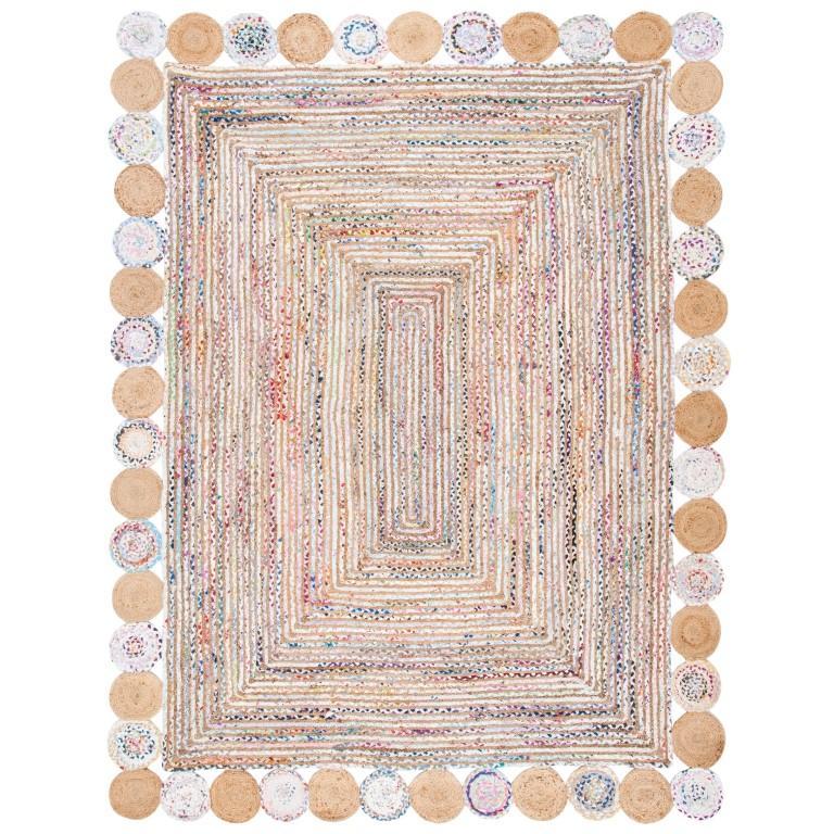 White Beige Jute Braided Runner Rugfor Living Room – Runner handmade by LoomifyHome