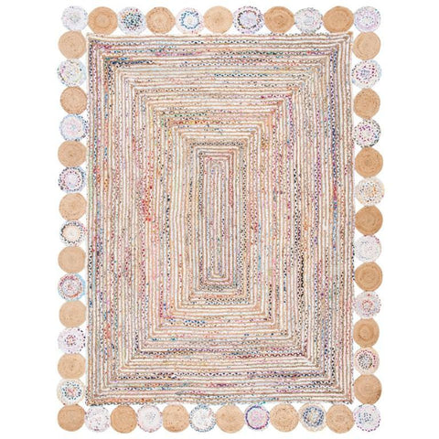 White Beige Jute Braided Runner Rugfor Living Room – Runner handmade by LoomifyHome