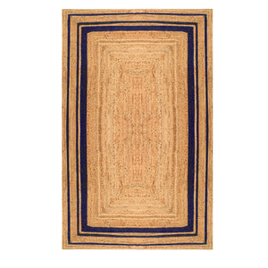 White Beige Jute Braided Runner Rugfor Living Room – 24 x 36 handmade by LoomifyHome