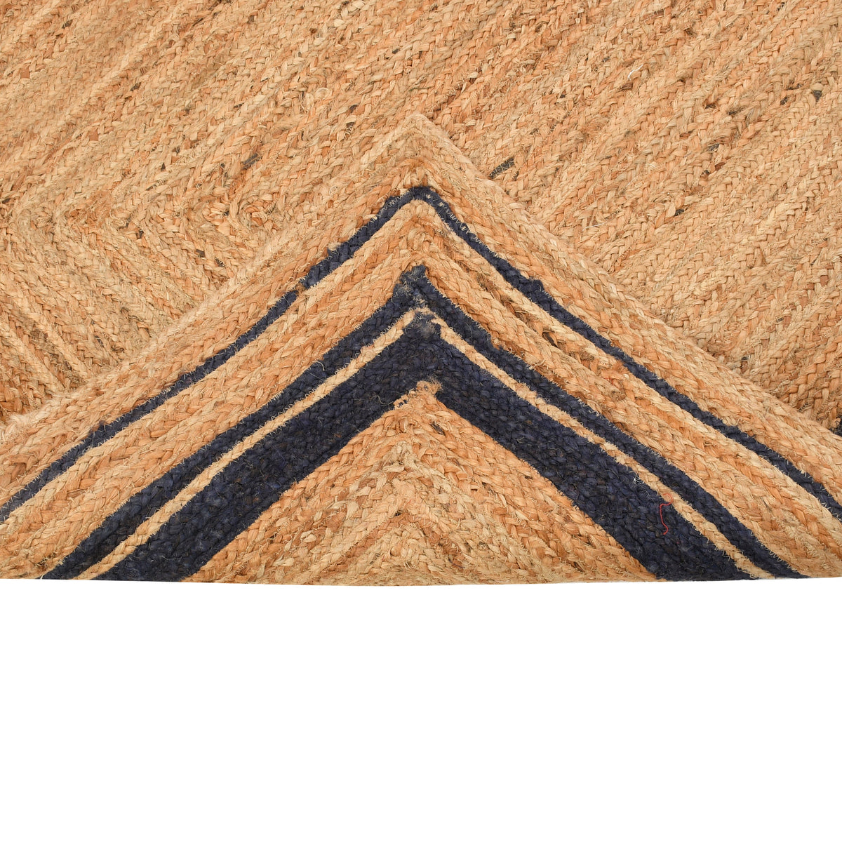 White Beige Jute Braided Runner Rugfor Living Room – 24 x 36 handmade by LoomifyHome