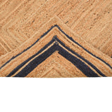 White Beige Jute Braided Runner Rugfor Living Room – 24 x 36 handmade by LoomifyHome