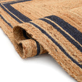 White Beige Jute Braided Runner Rugfor Living Room – 24 x 36 handmade by LoomifyHome