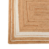 White Beige Jute Braided Runner Rugfor Living Room – 12x15 handmade by LoomifyHome