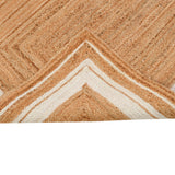 White Beige Jute Braided Runner Rugfor Living Room – 12x15 handmade by LoomifyHome