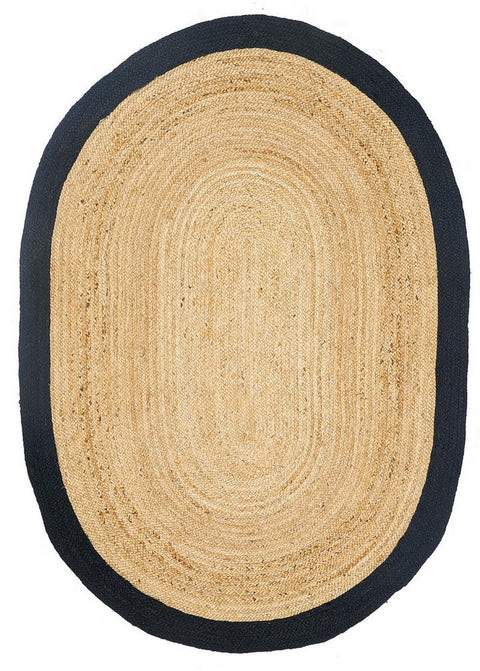 Multicolor Jute Braided Oval Rugfor Living Room handmade by LoomifyHome