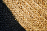 Multicolor Jute Braided Oval Rugfor Living Room handmade by LoomifyHome