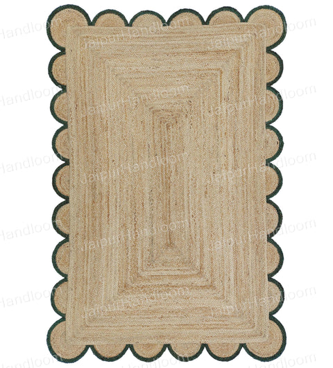 Beige Green Jute Braided Runner Rugfor Living Room – Living Room Ready handmade by LoomifyHome
