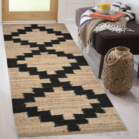 Beige Jute Braided Stair Runnerfor Living Room – Bohemian handmade by LoomifyHome