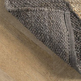 Beige Blue Jute Braided Runner Rugfor Living Room – Farmhouse handmade by LoomifyHome