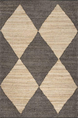 Beige Blue Jute Braided Runner Rugfor Living Room – Farmhouse handmade by LoomifyHome