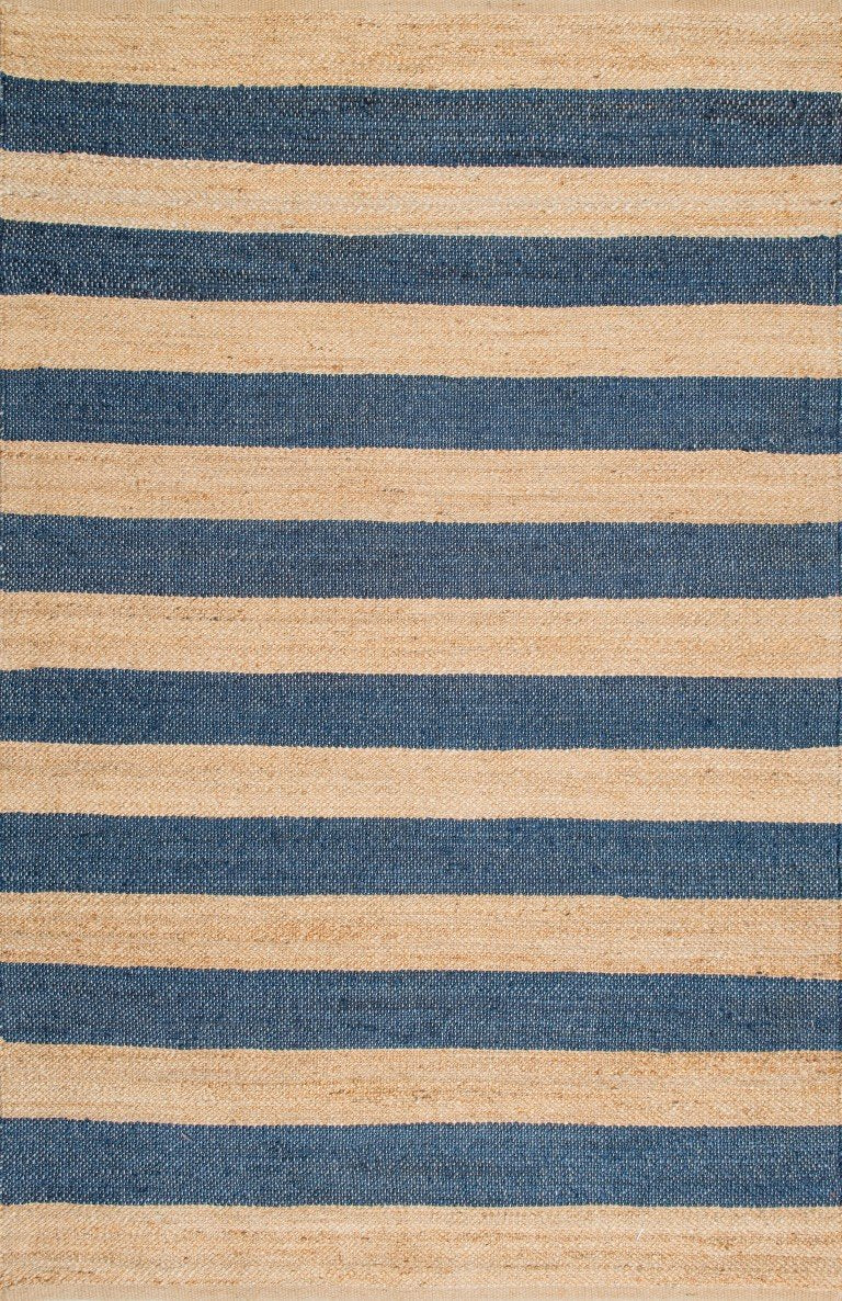 Beige Blue Jute Braided Runner Rugfor Living Room – Living handmade by LoomifyHome