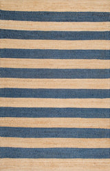 Beige Blue Jute Braided Runner Rugfor Living Room – Living handmade by LoomifyHome