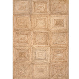 White Beige Jute Braided Runner Rugfor Living Room – 7 x 11 handmade by LoomifyHome
