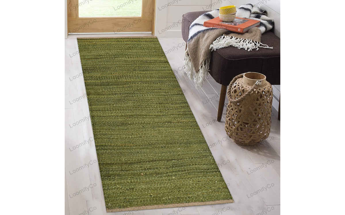 Braided Hemp Jute Runner Rugs for Hallways, Entryways, Welcome Gate 2.5 X 8 feet, Handwoven Living Room rugs 3 X 6 ft,