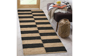 Natural Jute Hemp Runner Rug, Custom Size Jute Runner