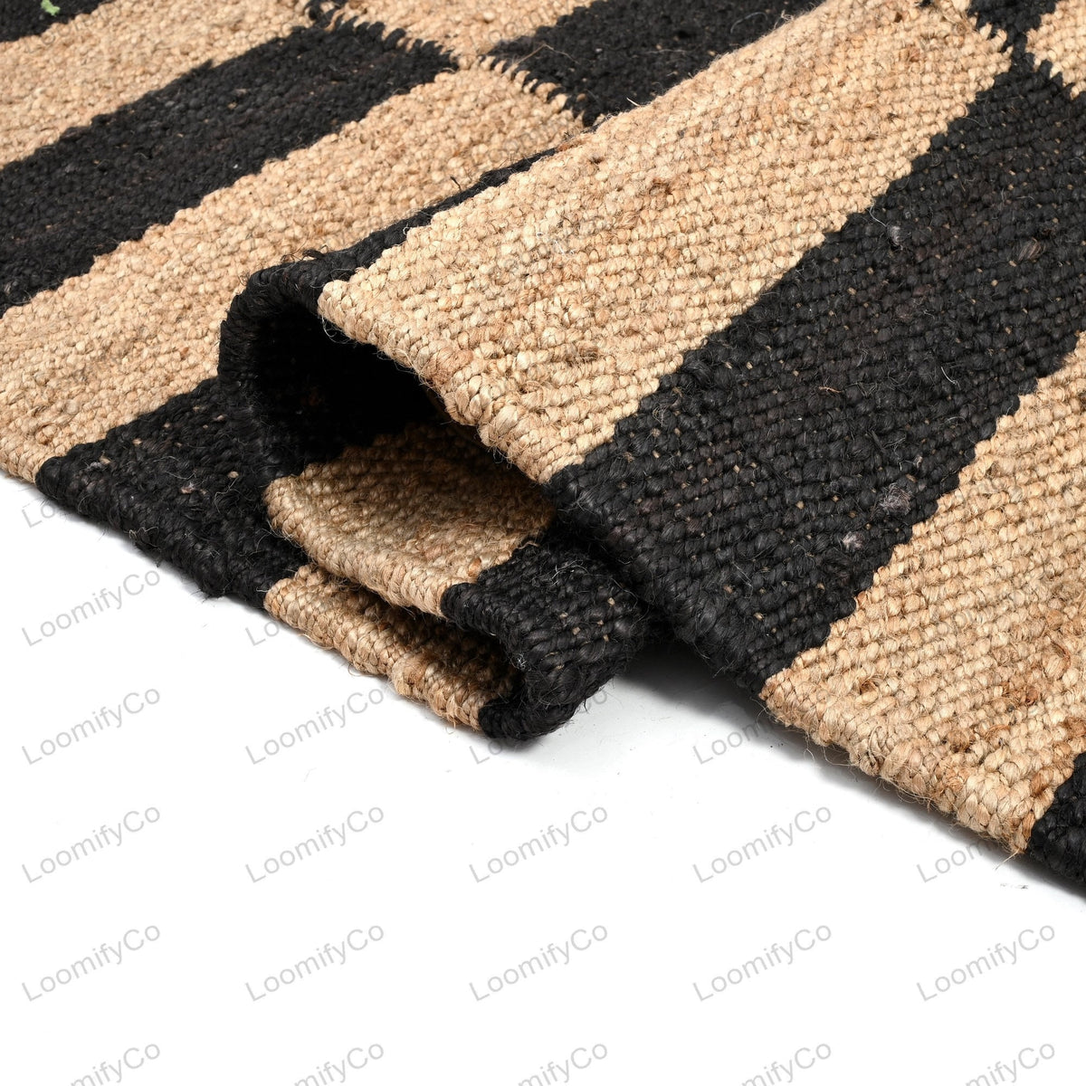 Natural Jute Hemp Runner Rug, Custom Size Jute Runner
