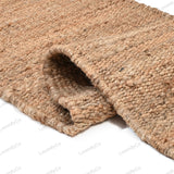 Handmade Natural Jute Rugs Hemp Runner Rug with Fringes