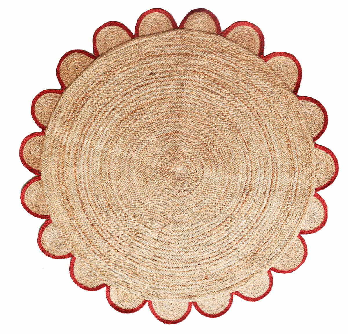 White Beige Jute Braided Round Rugfor Living Room – Living handmade by LoomifyHome